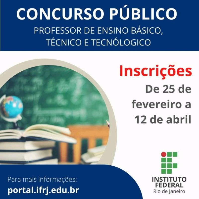 IFRJ: Inscrições abertas em concurso público para Técnico Administrativo em  Educação